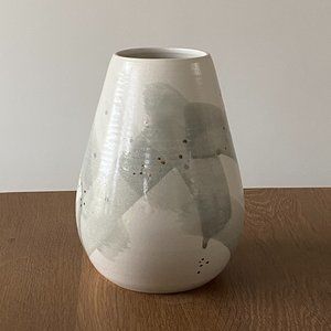 Stoneware White Vase